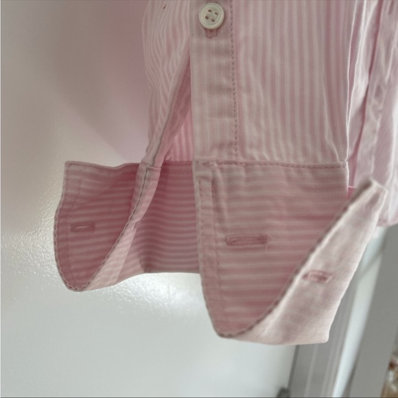 Country road pink pinstripe button down shirt | size XXS - Picture 3 of 5